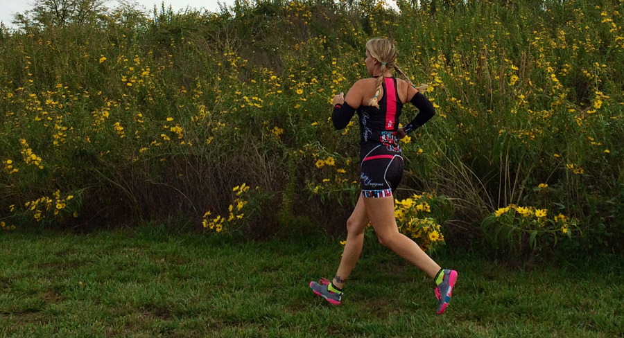 My son snapped this picture of me running and the sunflowers just made me feel so happy and FAST!!!! http://cottageofstone.com